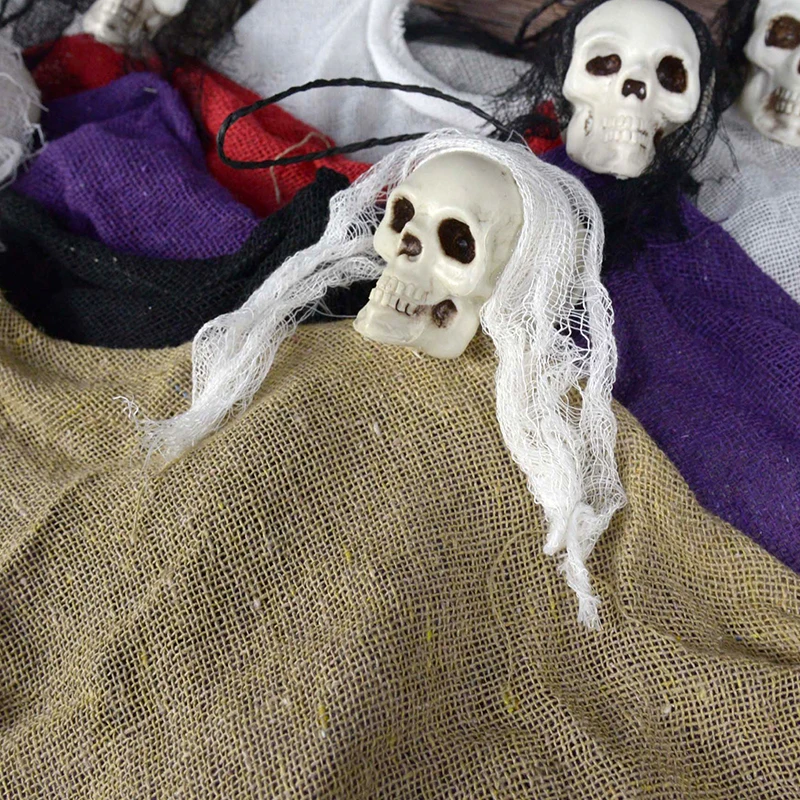Halloween Skeleton Little Ghost Skull Hanging Ornaments Scene Props Layout Home Haunted House Bar Decor Festival Party Supplies