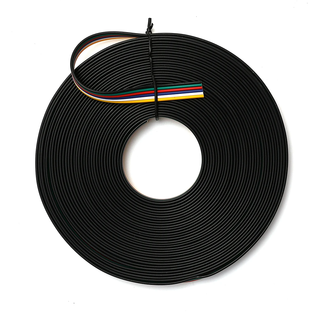 

Explosive 5 to 100 meters 2pin to 6pin 22 AWG extension cable LED connector for 5050 3528 RGBW RGB CCT LED Stirp