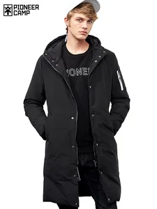 Пионерский лагерь новое поступление теплая зимняя куртка брендовая мужская одежда длинное теплое пальто мужское наивысшего качества с капюшоном парки куртка мужские AMF705299