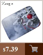 Zeegle Пол Дверной коврик с рождественским дизайном нескользящий коврик на кухню коврик для душа моющийся Придверный коврик спальня ковровое покрытие Коврик