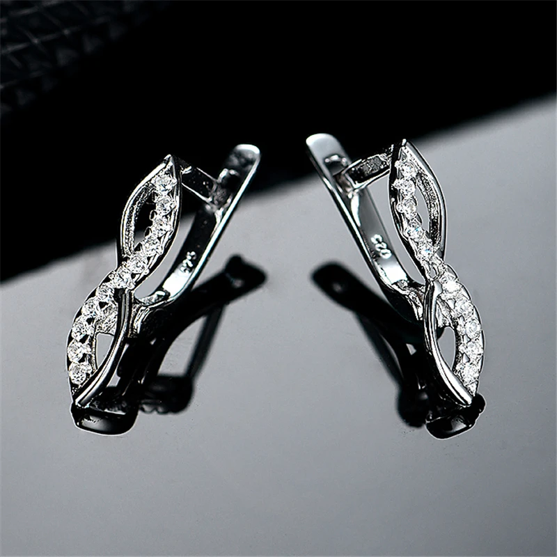 Серьги кольца из серебра 925 пробы с фианитом|Серьги-кольца| |