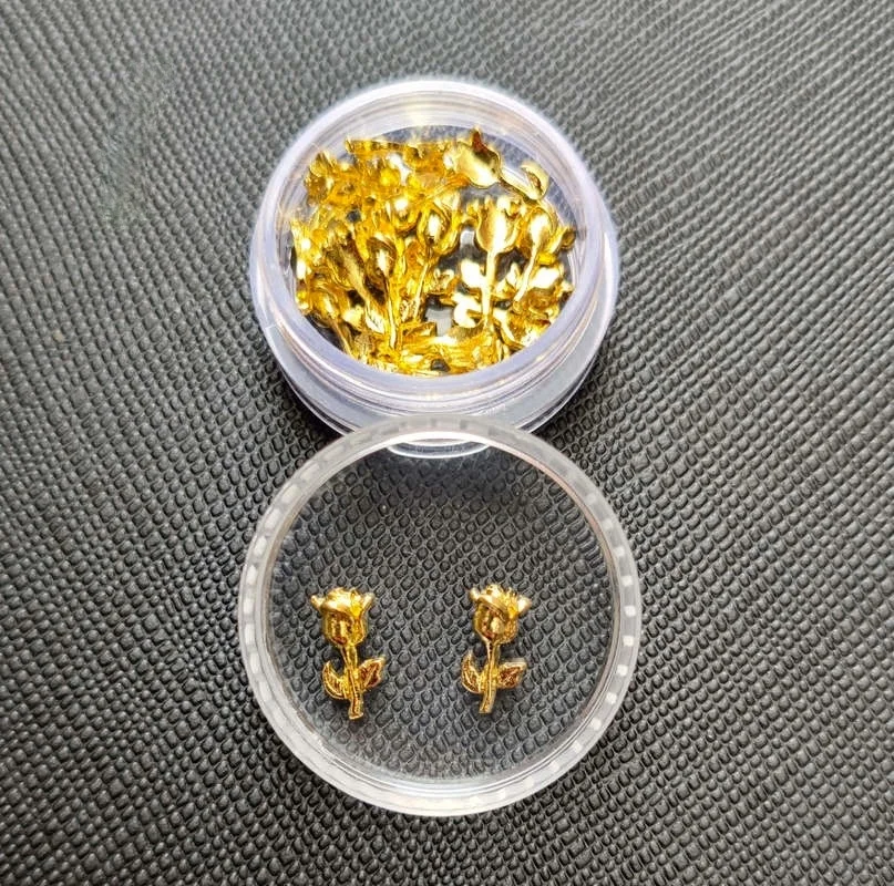 

20Pcs New Bright Rhinestone Flower Design Alloy Nail Art Decorations Glitter DIY 3D Nail Jewelry Pendant Bottle Charms Supplies