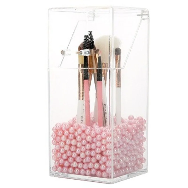 

Acrylic Makeup Brush Holder Makeup Organizer Cosmetic Holder Lipstick Pencil Storage Container Transparent Storage Box Holder