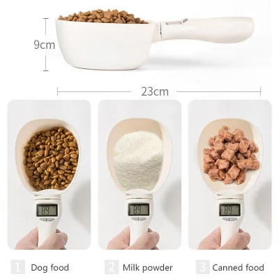 

Intelligent Food Spoon Detachable Large Capacity Cat Dog Food Weighing Spoon Dog Cat Supplies Electronic Weighing Scale Spoon