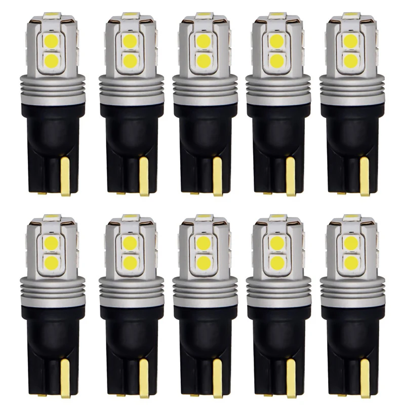 10 шт. Автомобильные светодиодные лампы t10 w5w 5w5 3030 10smd | Автомобили и мотоциклы