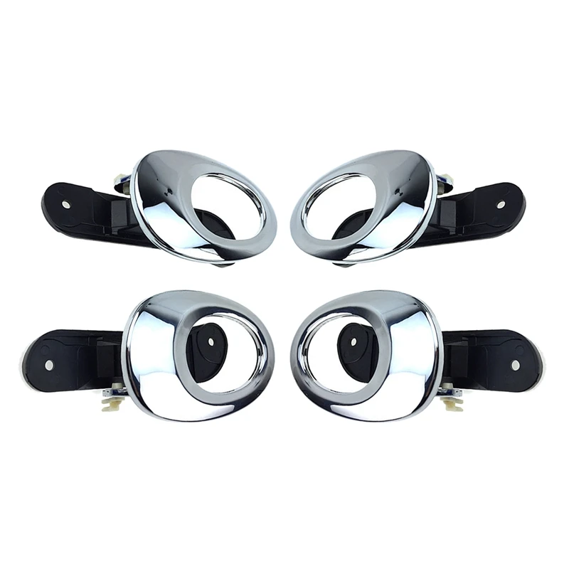 

4Pcs Car Door Handle Inner Door Handle Electroplating Door Handle for Lifan 330