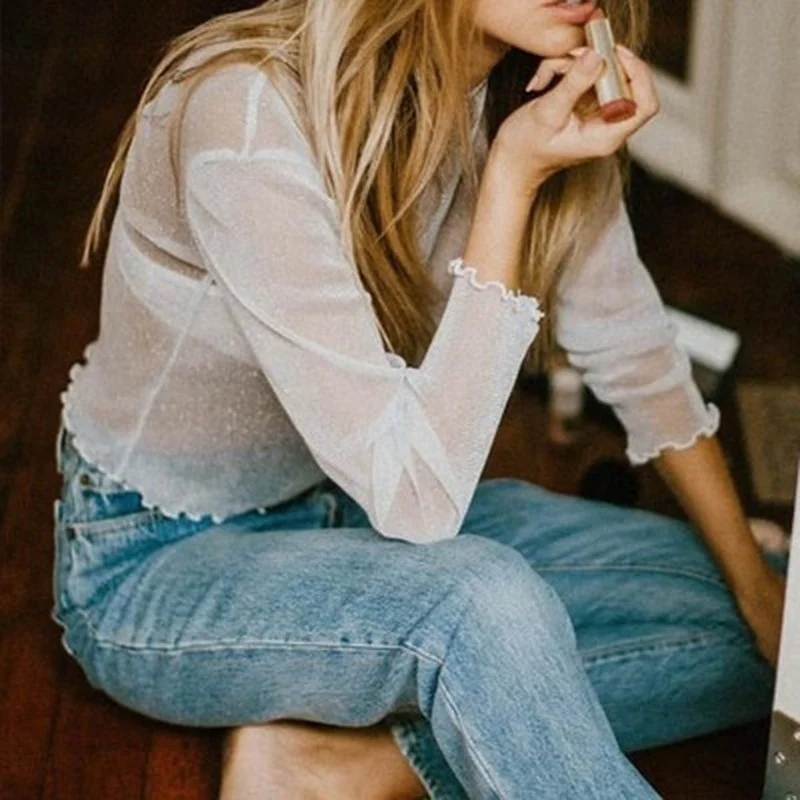 Сексуальные кружевные сетчатые прозрачные блестящие летние Клубные Вечерние