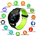 Смарт-часы 119Plus с Bluetooth, мужские и женские часы с монитором кровяного давления, спортивный трекер, WhatsApp для Android Ios PK B57 116 D13 M4