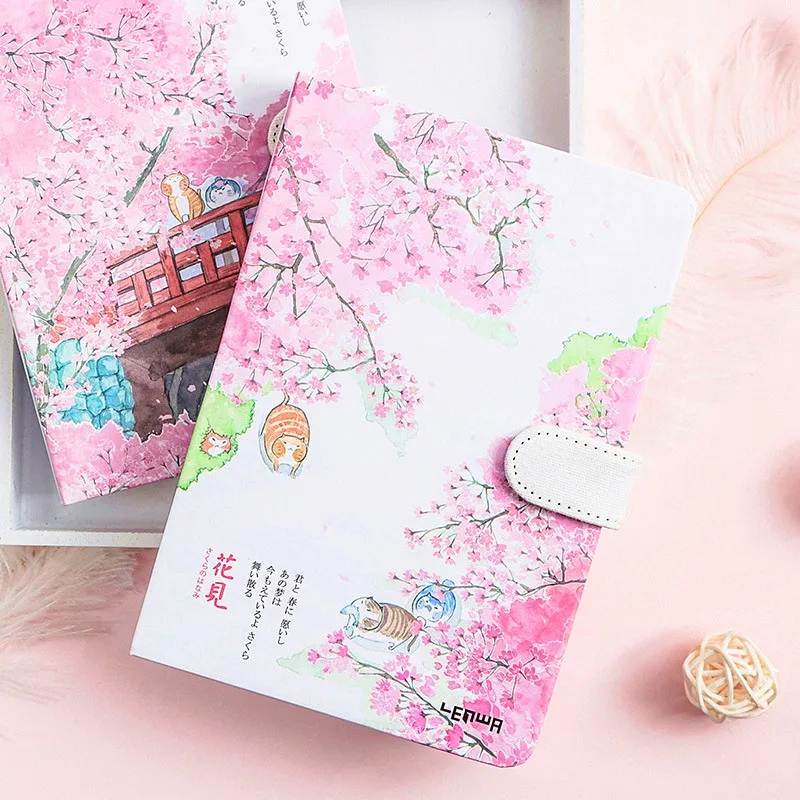 Милый блокнот Sakura Kawaii красочный планировщик страниц книга Bullet Journal подарок для