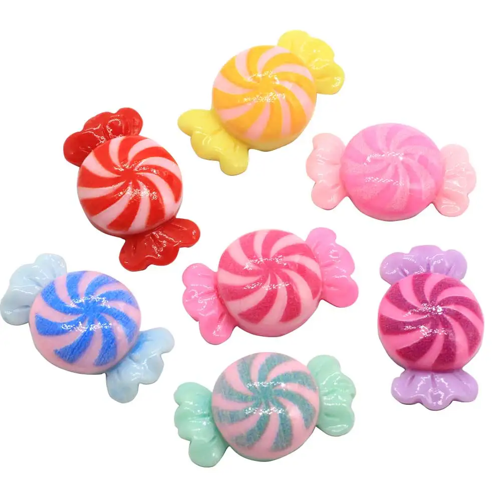 

Kawaii Resin Flatback Sweet Candy Lollipop Ornament Accessories Girls Hair jewelry DIY Accessories Embellishments Craf