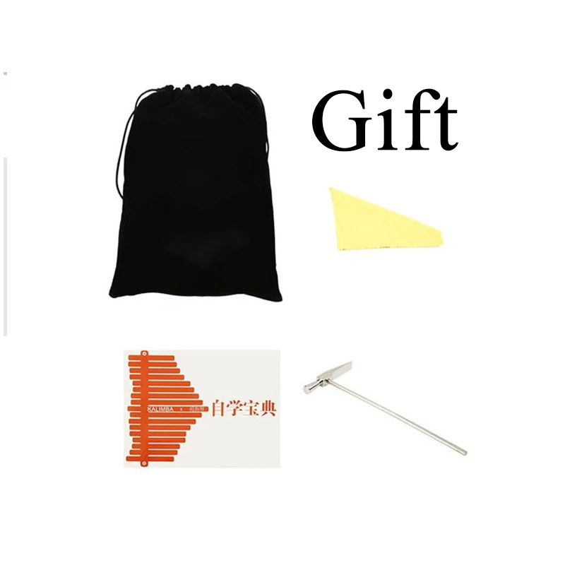 Kalimba 17 клавишный белый большой палец фортепиано полный доска тела Музыкальные