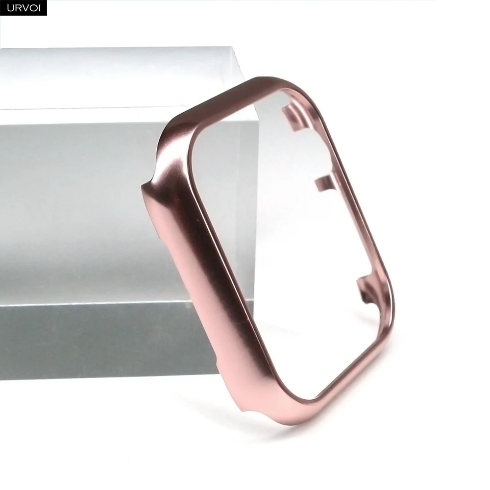 Чехол URVOI для Apple Watch Series 7 6 SE 5 4321 блестящий металлический корпус алюминиевый сплав