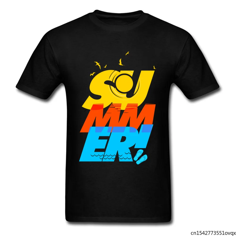 

Colorful Letter T Shirt Men Beach Sunset Causal Top T-Shirts Breeze Hip Music Rock Tshirt