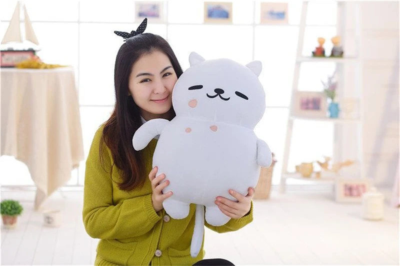 1 шт. милый аниме Neko Atsume белый мультфильм кошачий двор кошка мяу Darake Zukan плюшевая