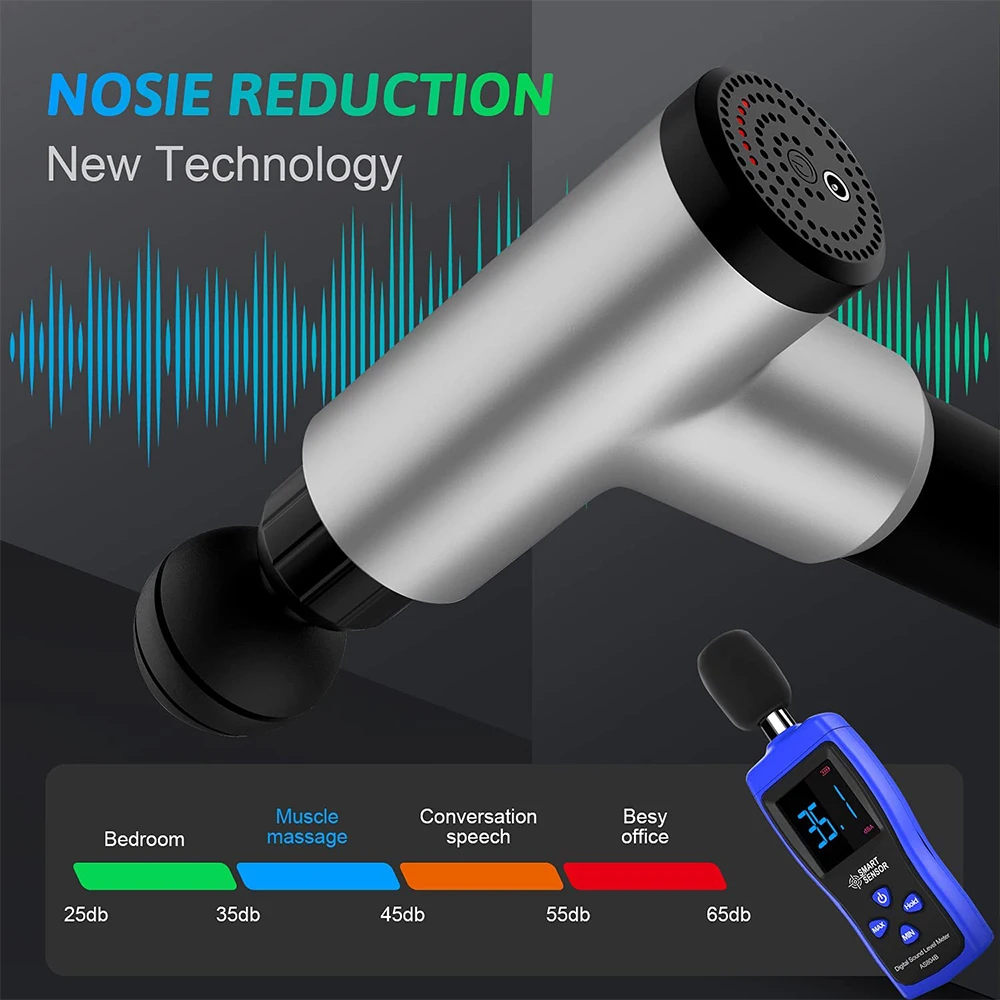 Массажный пистолет спортсменов ручной Электрический супер тихий массажер