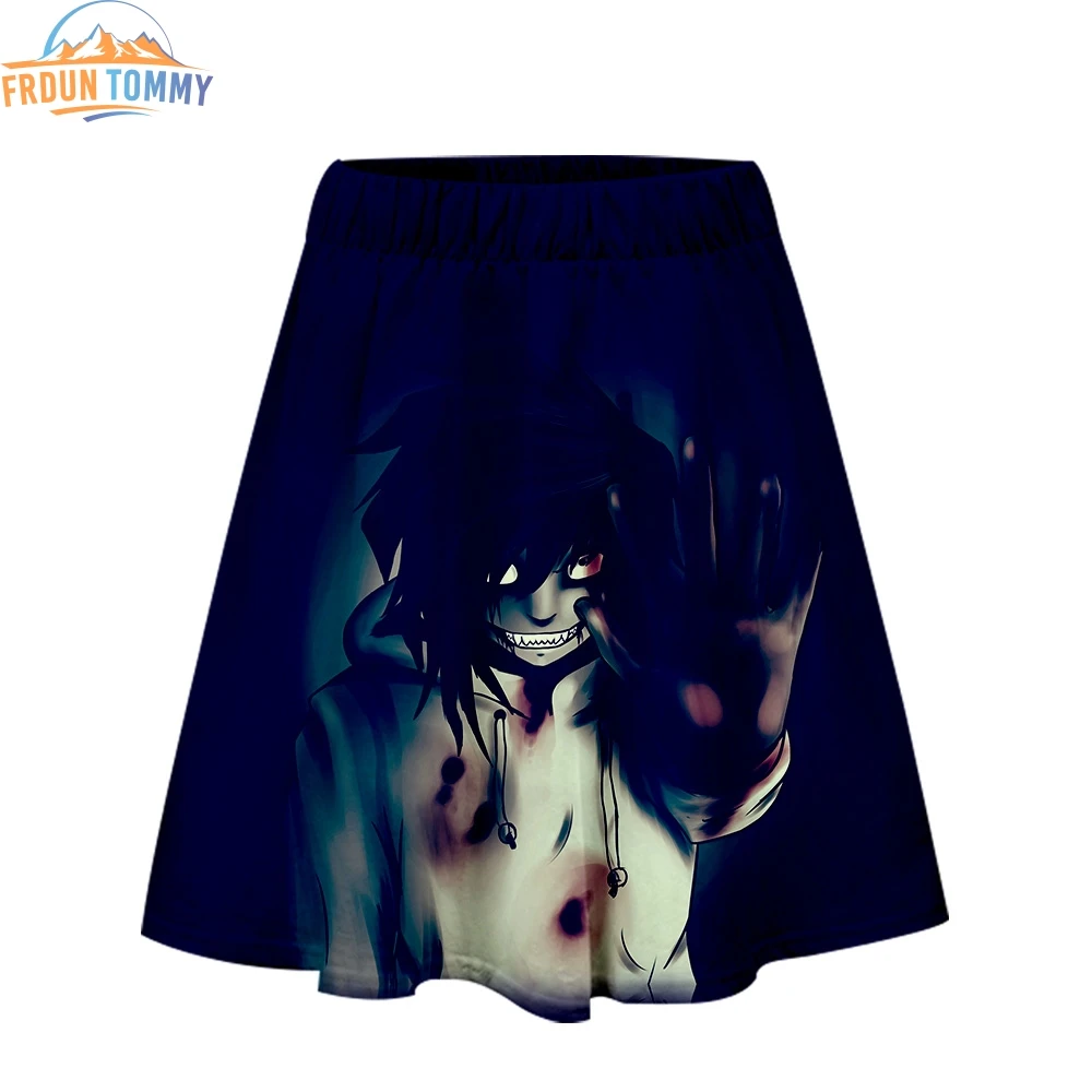2019 новый стиль creepypasta 3D печать одежда повседневная юбка женская летняя