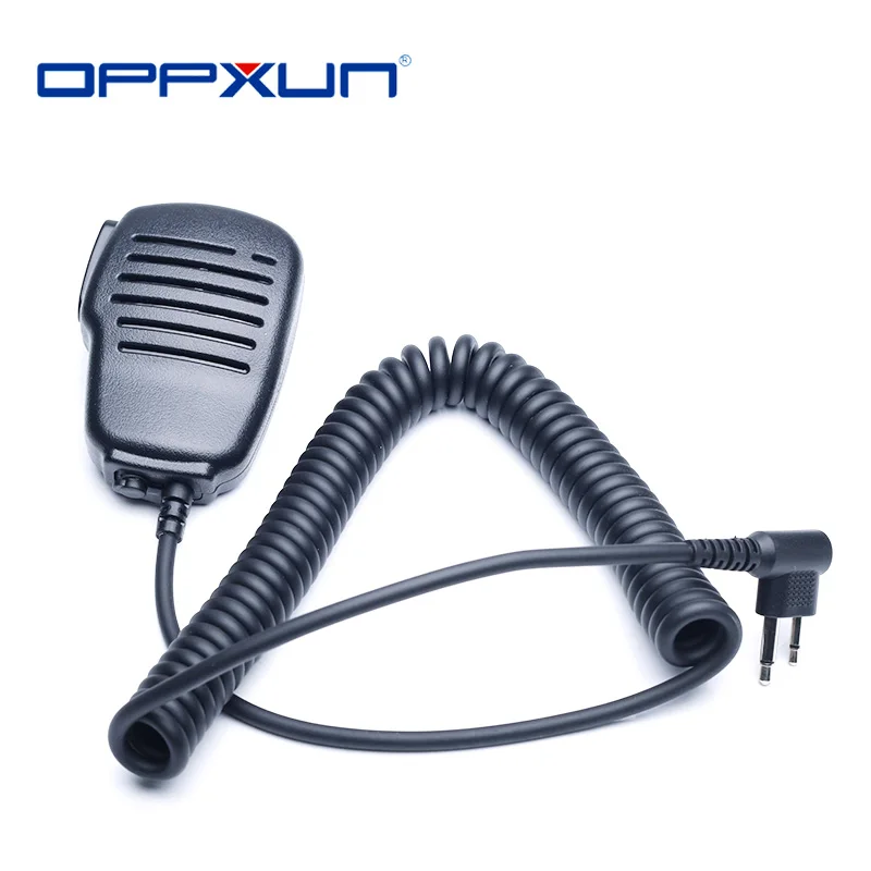 

OPPXUN R-312 2Pin PTT Mic Speaker Microphone PU Wire For Motorola GP68/GP88/GP300 For TYT TC-500/TC-600/TC-700 Walkie Talkie