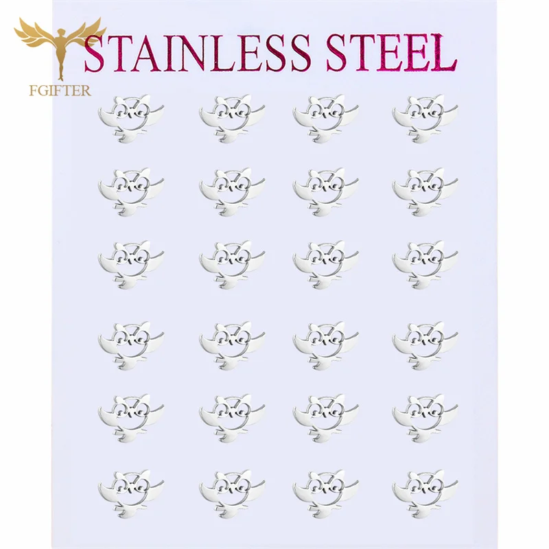 

Small Cartoon Animal Earrings For Women Fashion Trend Stainless Steel Owl Earring Lovely Jewelry Children Girl Studs