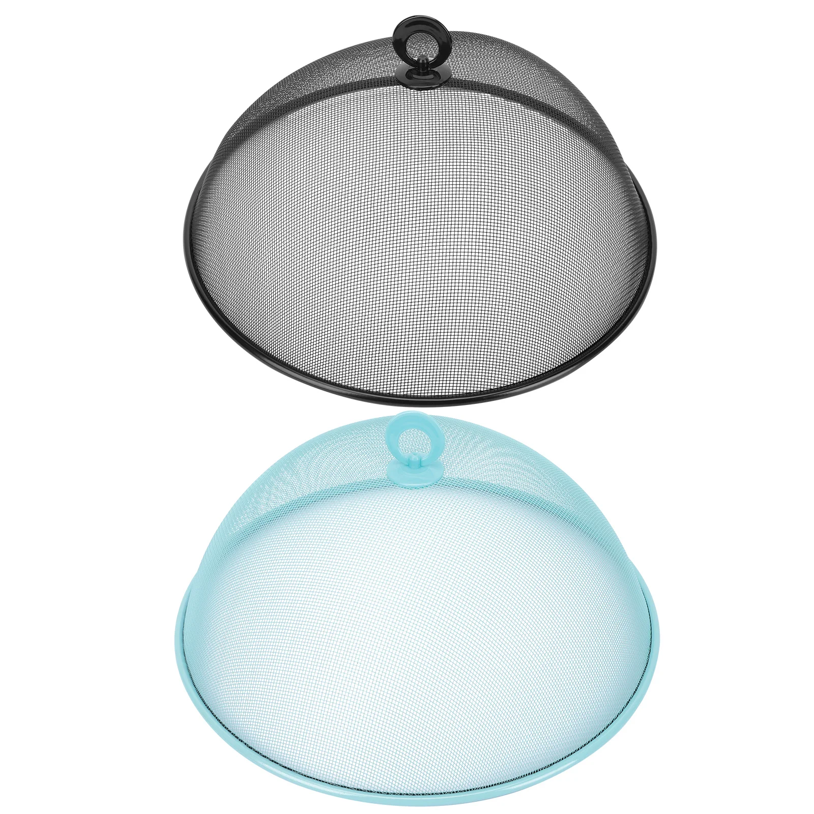 

2pcs Wrought Iron Mesh Food Covers Picnic Food Tents Outdoor Dust Covers