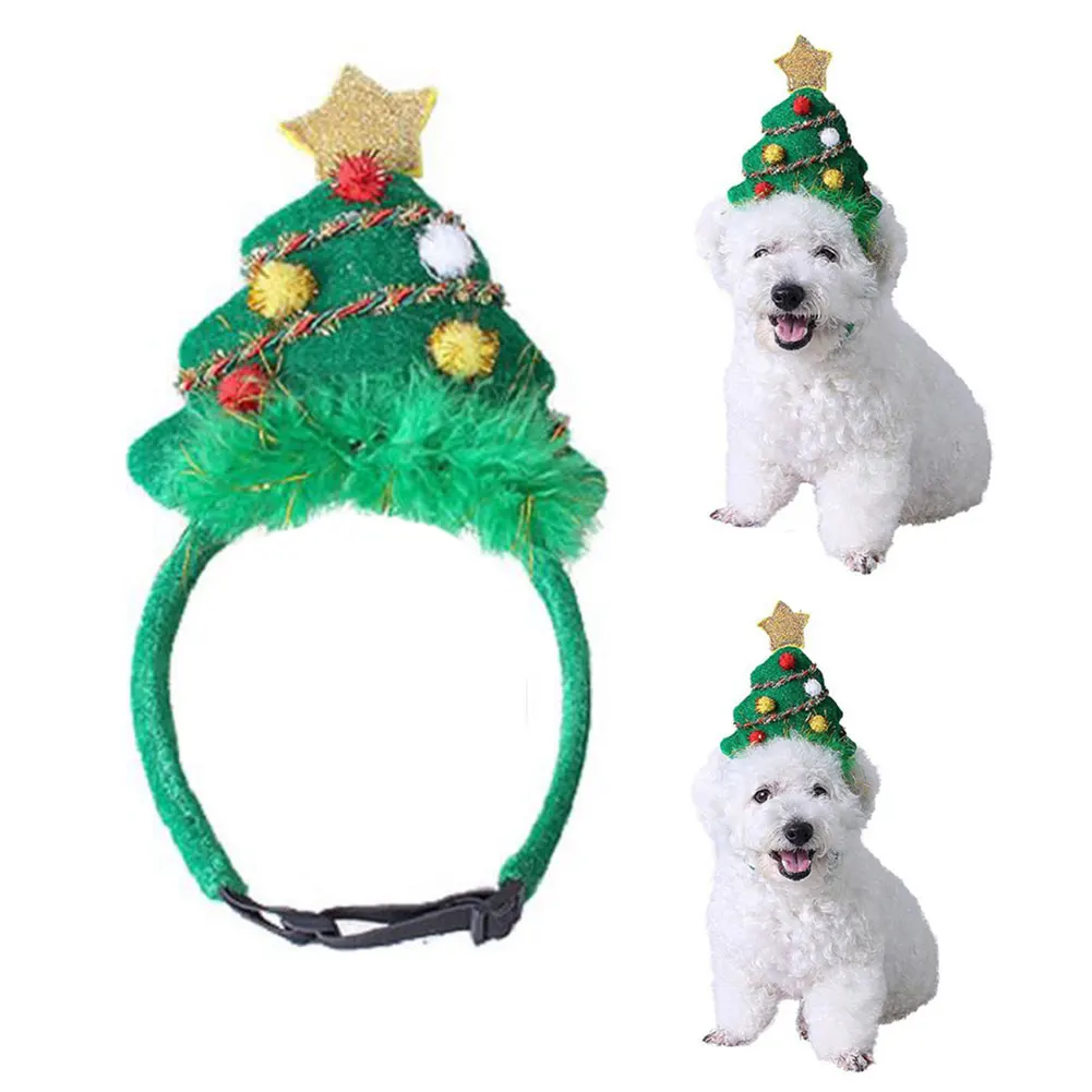 

Christmas Headband Creative Pet Hair Hoop Christmas Tree Headdress Funny Hair Hoop Pet Cat Dogs Puppy Headband Hair Accessories