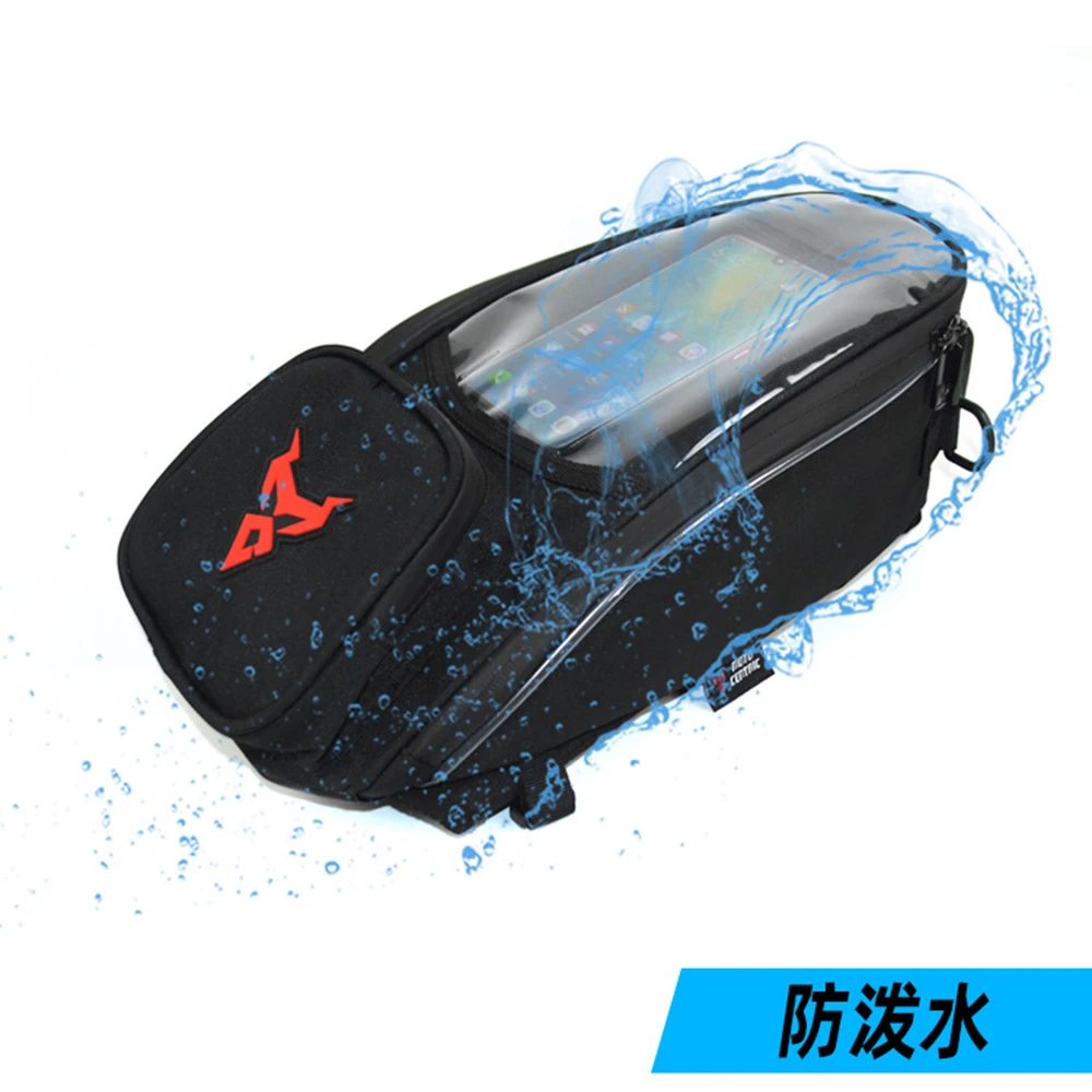 

Motorcycle Bag Oil Saddle Bag Waterproof Moto Motorbike Shoulder Bag Riding Racing Motocross Tank Bag Mobile Navigation 7inch