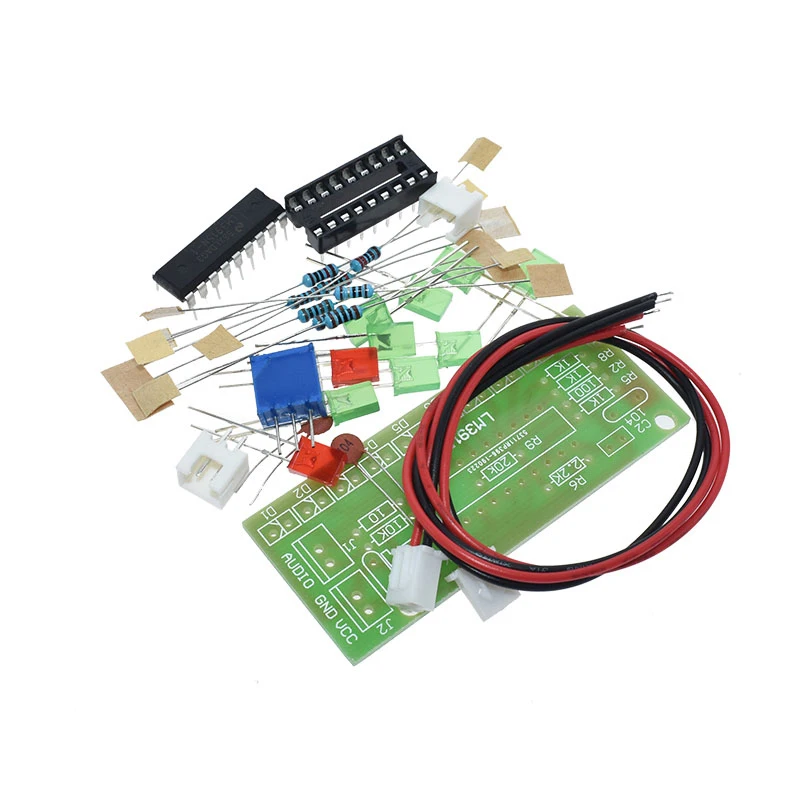 LM3915 10 светодиодный звуковой анализатор спектра набор индикаторов уровня для