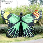 Танец живота Исиды крылья бабочки радужные красочные крылья с палочками для взрослых женщин аксессуары для танцев живота костюмы для девочек Bellydance