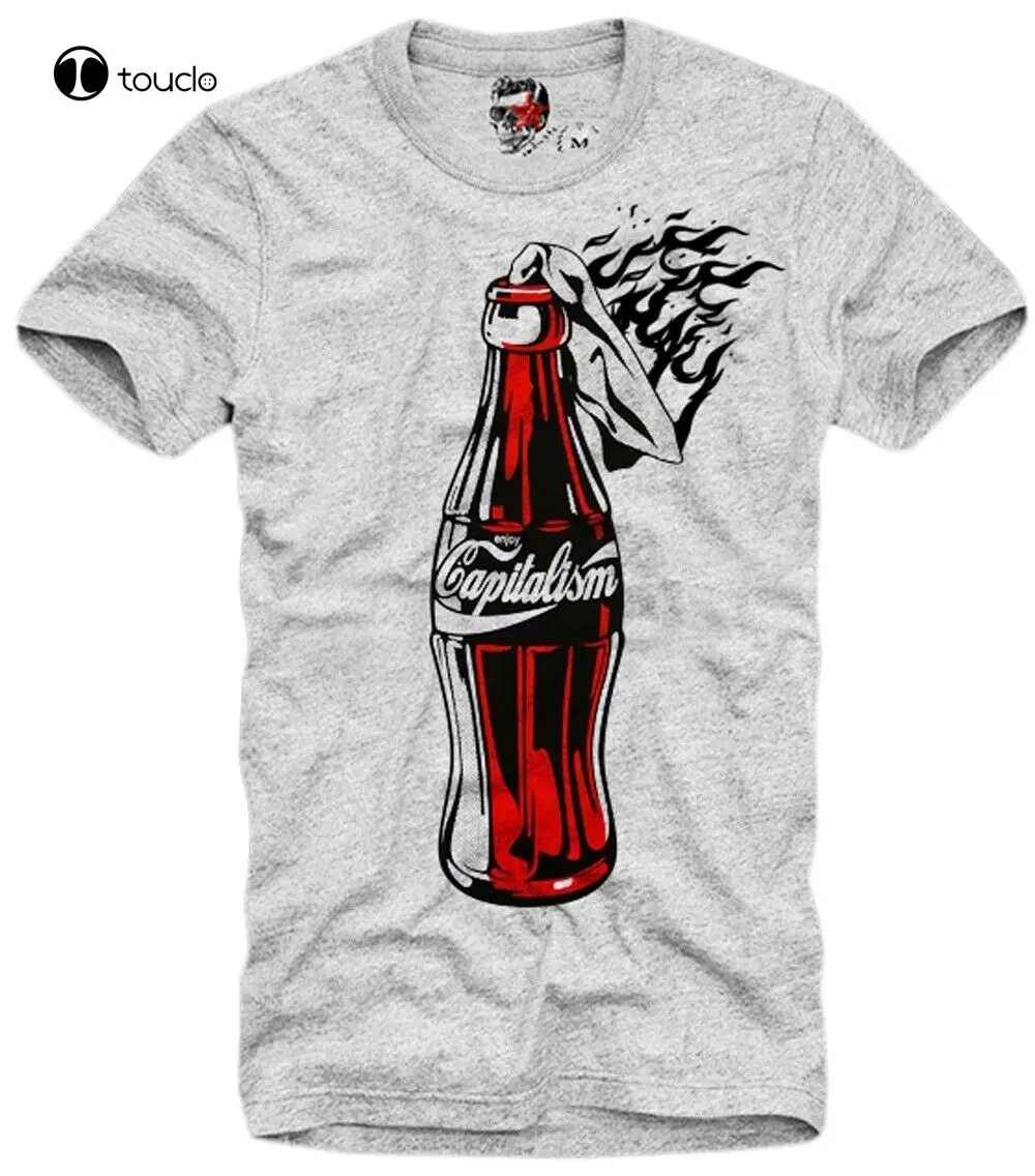 

Футболка «Наслаждайтесь капитализмом» Let It All Burn, Коктейльная футболка Molotov