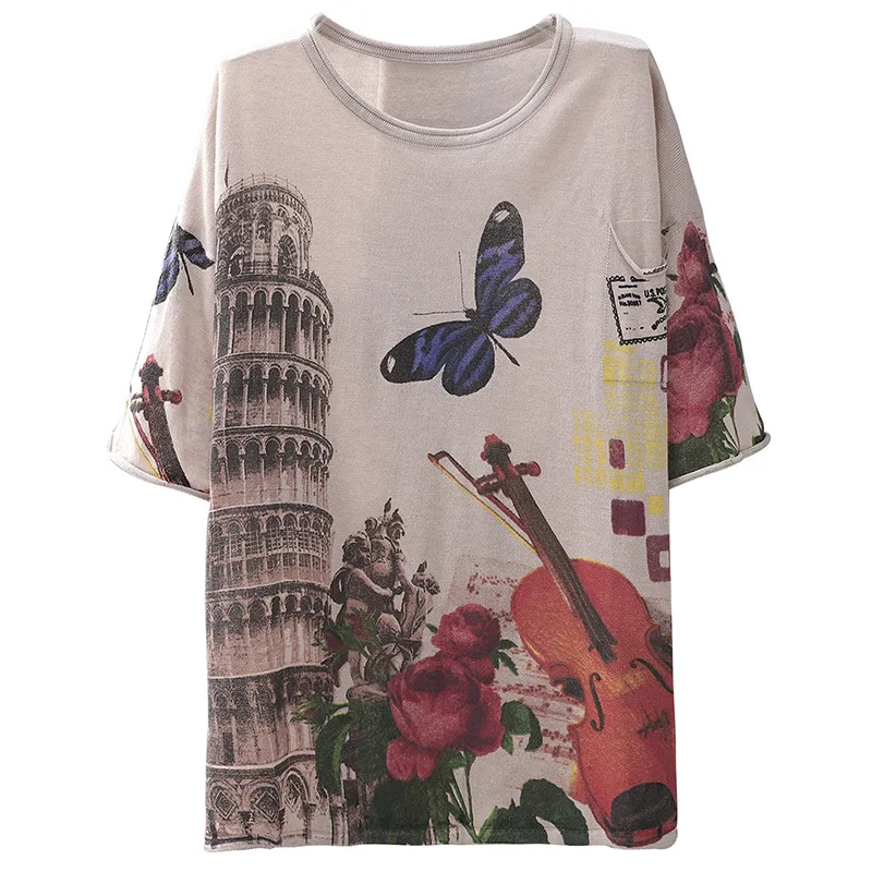 Max LuLu 2020 Korean New Fashion Summer Knitwear Ladies Casual Printed Sweaters Women Vintage Oversized Pullovers Female Jumpers | Женская