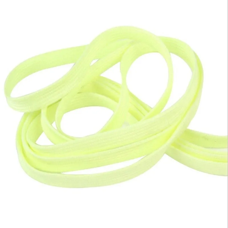 1 пара светящиеся шнурки Светоотражающие спортивные холсты плоские для обуви