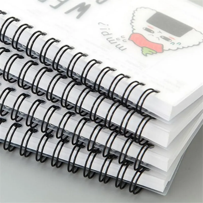 

1Pcs = 50Sheets Cartoon Coil Notebook Manual Office Planning Portable Flip Transparent PP Coil Week Plan YOUE SHONE