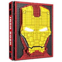 2895pcs 52 marvel dolls iron man stark spiderman hero avengers display book building block bricks figures toy gift kid