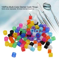 100 pcs orthodontic code mixed silicone rings multi color universal dental instrument high temperature autoclavable sterilizer
