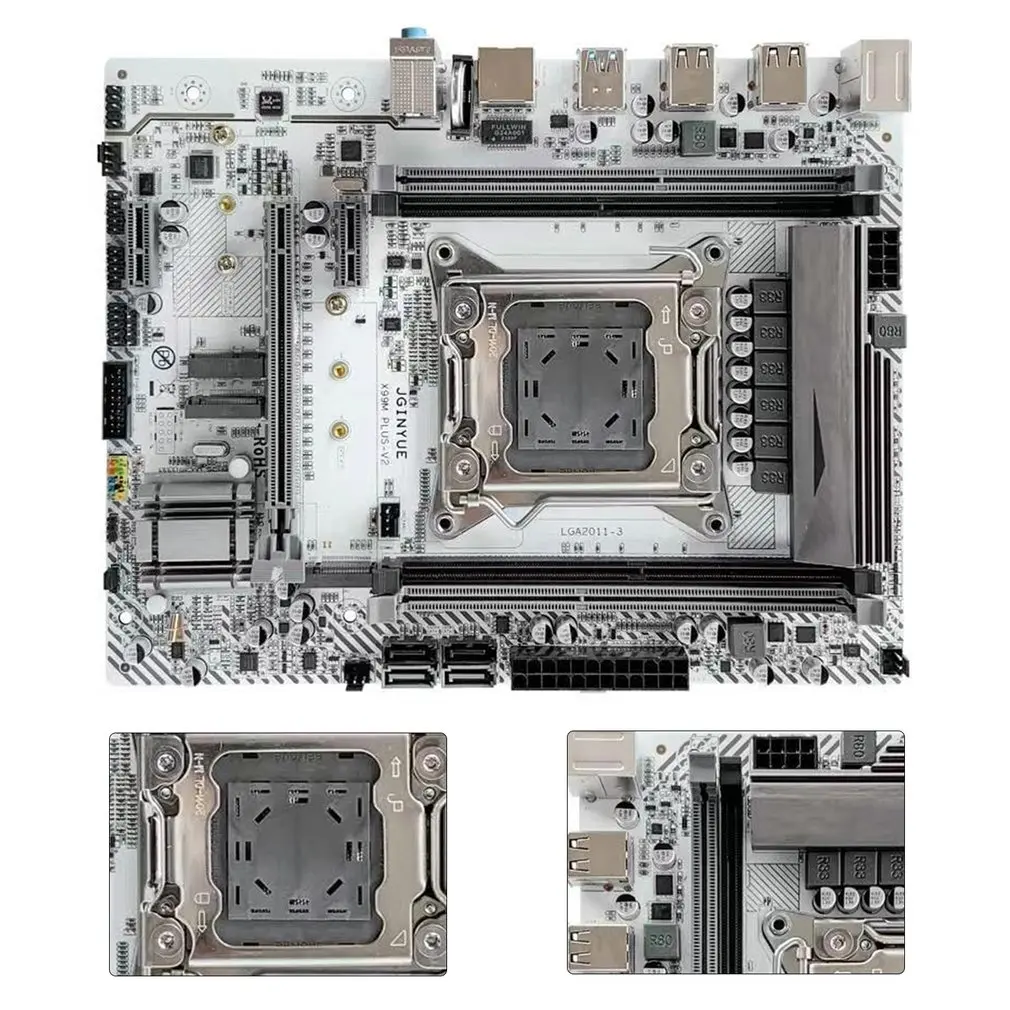 Billig BTC Bergbau X99 Motherboard M-ATX LGA 2011-3 Buchse Dual M.2 Unterstützung Vier Kanal DDR4 REG ECC Server Speicher 2133/2400/2666