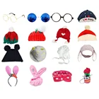 Милые Плюшевые очки для кукол, искусственные трикотажные облегающие шапочки для кукольного домика с помпоном для волос, аксессуары для кукол, 30 см