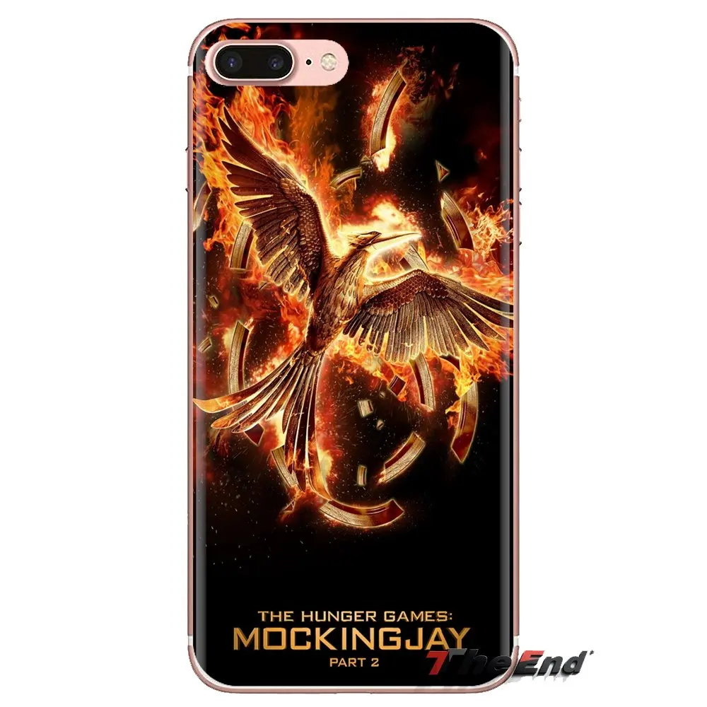 Transparent Soft Shell Covers Hunger Games For iPhone XS Max XR X 4 4S 5 5S 5C SE 6 6S 7 8 Plus Samsung Galaxy J1 J3 J5 J7 A3 A5 |