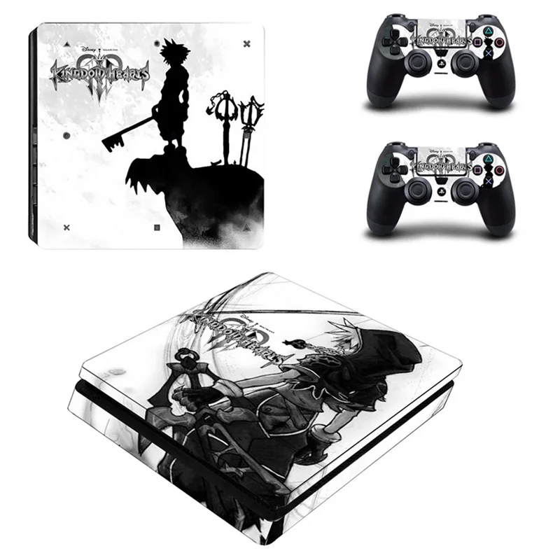 Тонкие наклейки PS4 Kingdom Hearts 3 PS 4 Play station тонкие Стикеры для playstation Slim консоль и
