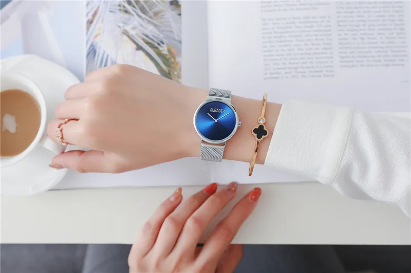 Reloj pareja OUBAOER часы для пары Роскошные Кварцевые часы из нержавеющей стали для мужчин и женщин наручные часы для влюбленных часы relogio masculin подарок