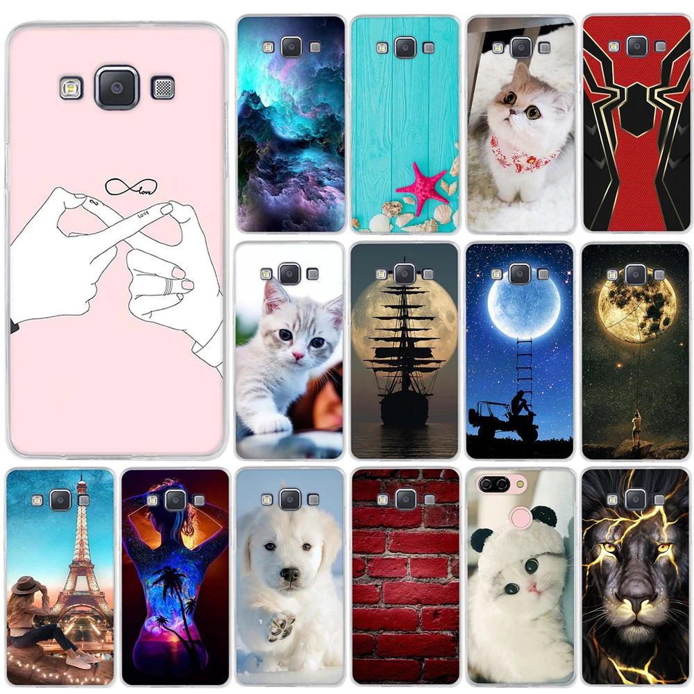 Fundas для Samsung Galaxy A5 A500 чехол модный силиконовый телефона 2014 ультра тонкий ТПУ 5 0