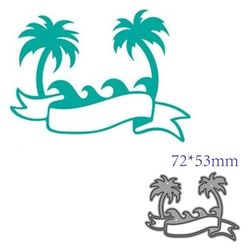 

Металлические Вырубные штампы, форма для резки 2021, украшение из кокосового дерева, для скрапбукинга, бумаги, рукоделия, ножа, форма, лезвие, п...