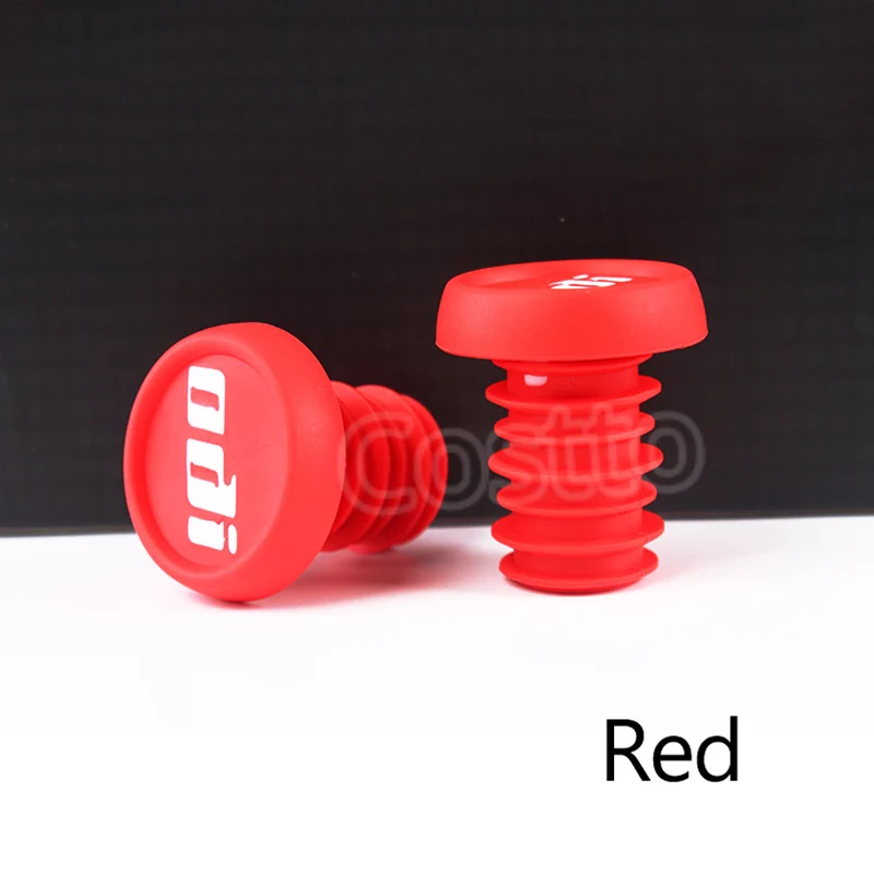 Red 1 pair ODI ручка велосипедного руля концевые заглушки 1 Пара Противоскользящие Твердые колпачки руля MTB велосипед легкие бар концевые Заглушки для горный велосипед BMX и DH FR баланс автомобиля - Цвет: Red 1 pair