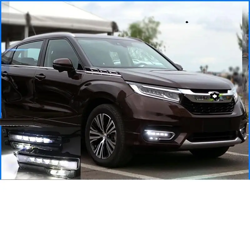 Drl Automovil Cob дневные ходовые авто лампы Автомобильные светодиодные фары передние противотуманные задние Автомобильные фары в сборе 17 для Honda Avancier