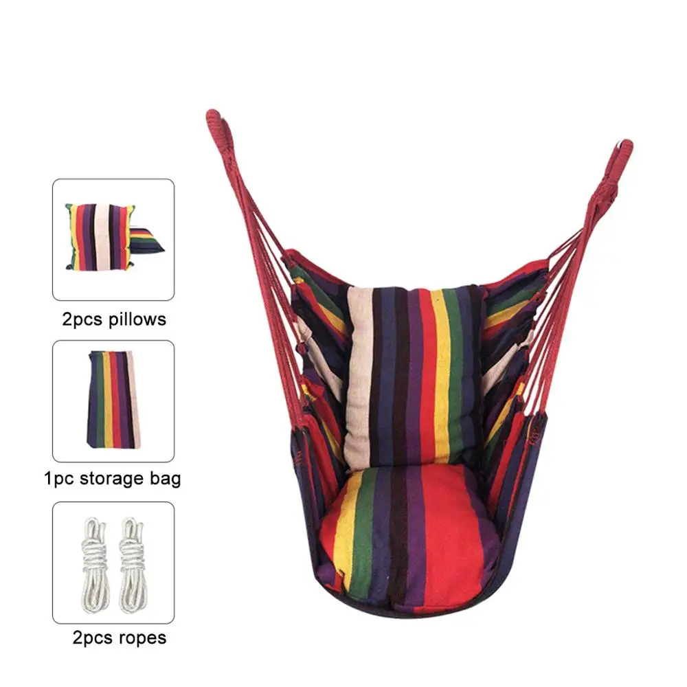 Портативное подвесное кресло-гамак кресло-качалка для использования внутри