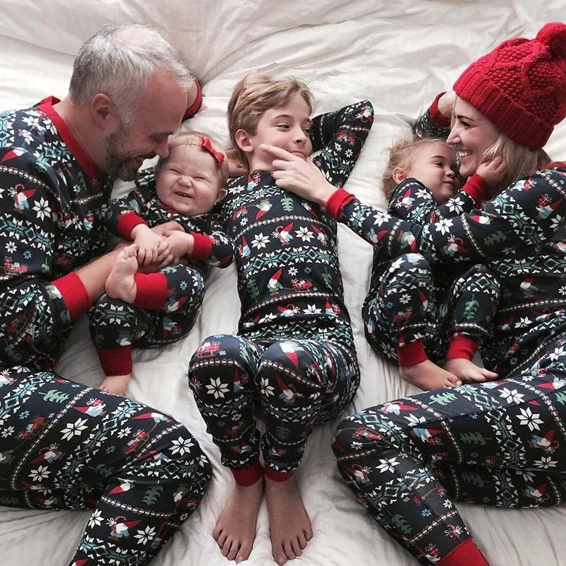 

Christmas 2020 Family Look Sleepwear Baby Pajamas Father And Mother Sleep Wear Kids Clothing Family Matching Outfits