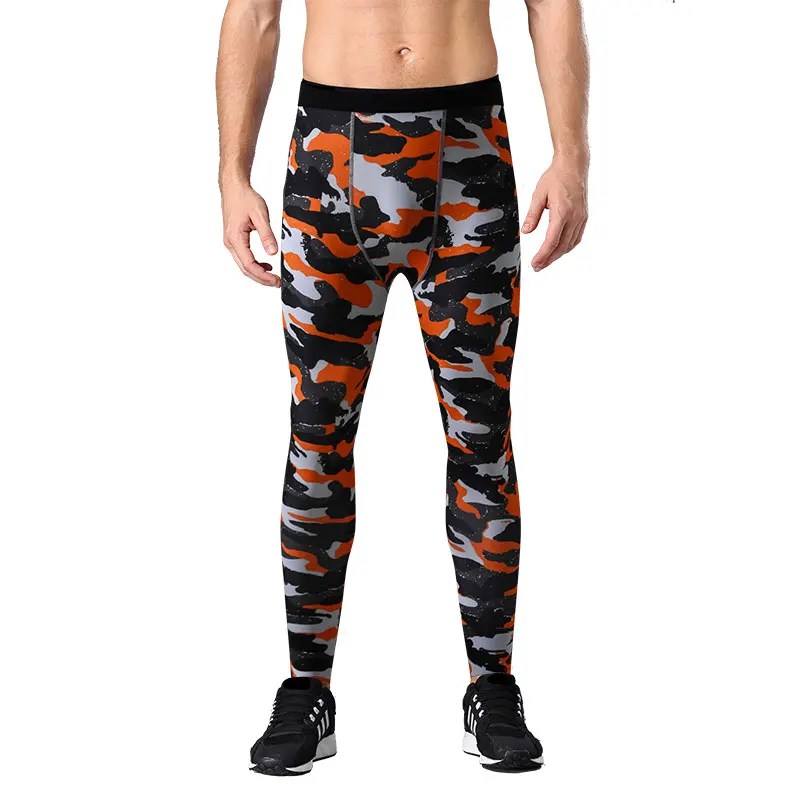 Men's Compression Pants Camouflage Running Baselayer Cool Dry Sports Tights Leggings for Gym Basketball Cycling Yoga Hiking | Спорт и