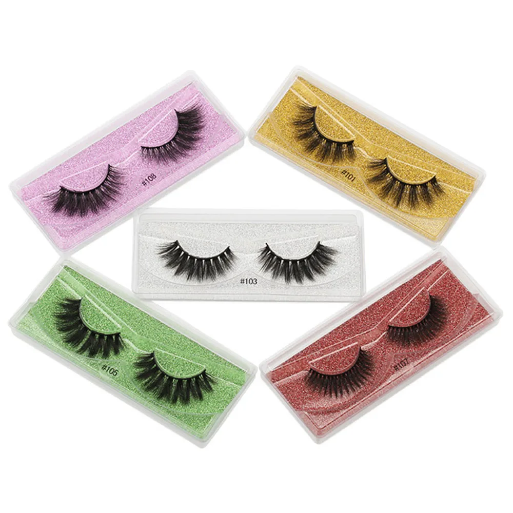 

10 Pair 3D Faux Mink Eyelashes Fluffy Dramatic Eyelashes Makeup Wispy Mink Lashes Natural Long False Eyelashes Thick Fake Lashes