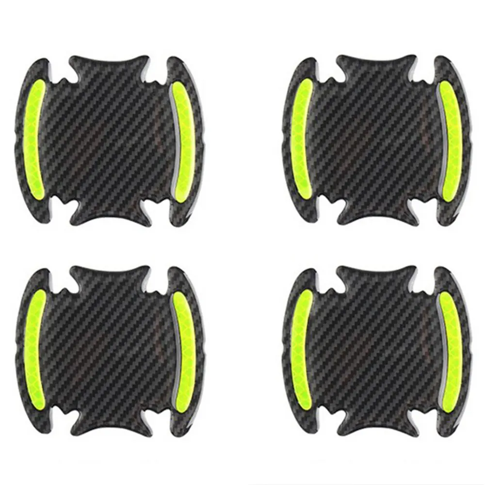 Светоотражающая наклейка на дверную ручку автомобиля универсальная защитная