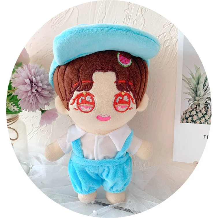 Doll's Accessory Toy Baby Wear 20 Cm Replaceable Clothes Blue Overalls Duck Tongue Hat Pants Christmas Gifts | Игрушки и хобби