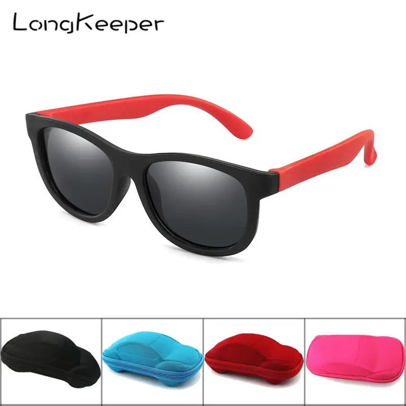 Детские солнцезащитные очки TR90 зеркальный чехол для автомобиля поляризованные