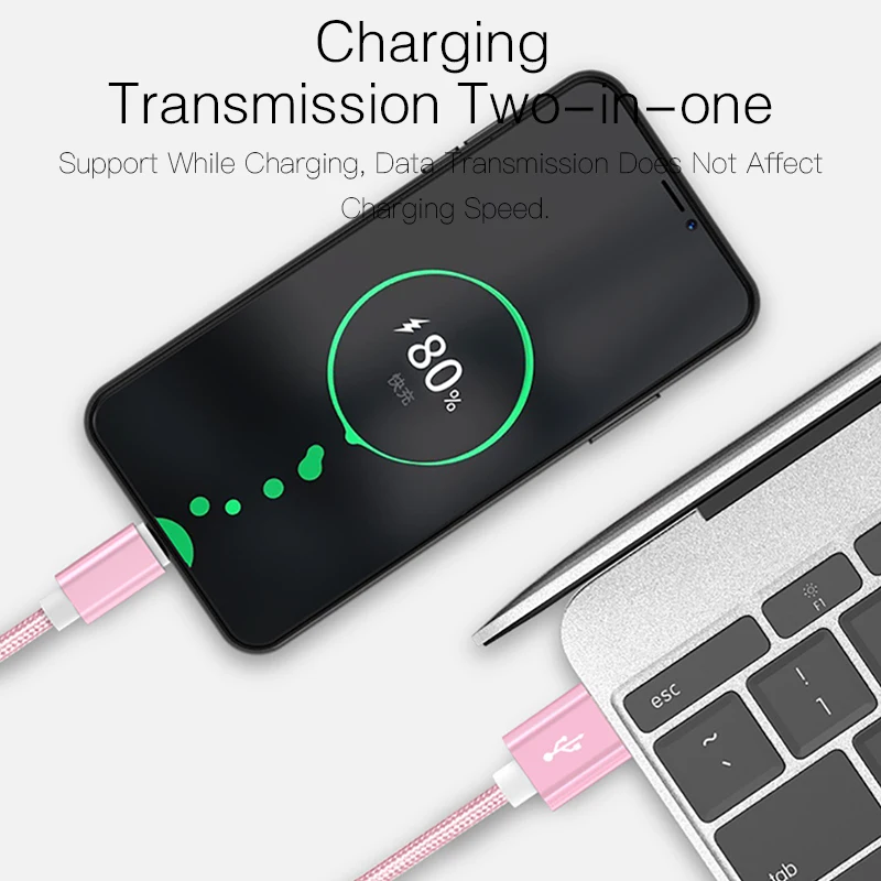 1m 2m 3M USB кабель с Micro кабелем длиной Type-C функцией быстрой зарядное устройство для